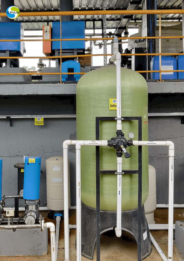 Span water softeners help you control hardness in the water feed. The softeners can be used to soften your raw water feed before usage. The water softeners can also be used for softening process water. The Span water softeners can also be used for softening effluent water so that the water is fit for reuse.